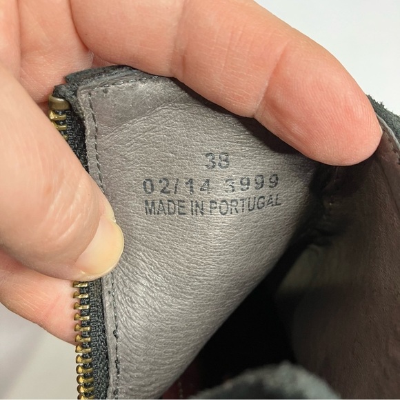 Hand Crafted black leather ankle boots size 38 - Picture 7 of 8